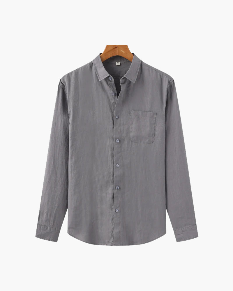 Additional view 17 of Men's Linen Linen Shirt in an available colour — Ardovena Amalfi
