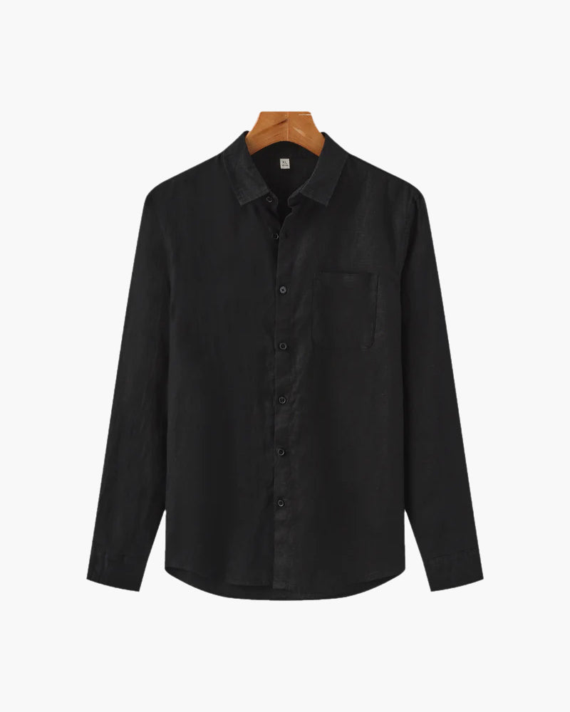 Additional view 18 of Men's Linen Linen Shirt in an available colour — Ardovena Amalfi