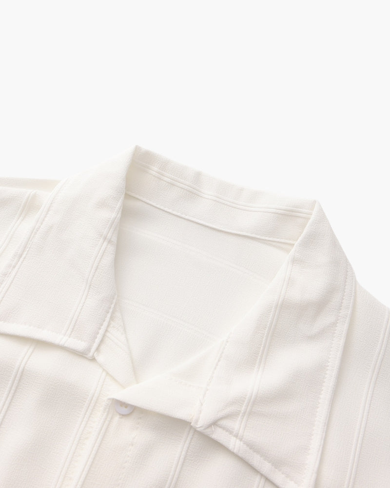 Additional view 05 of Men's Ribbed Shirt in an available colour — Ardovena Amalfi