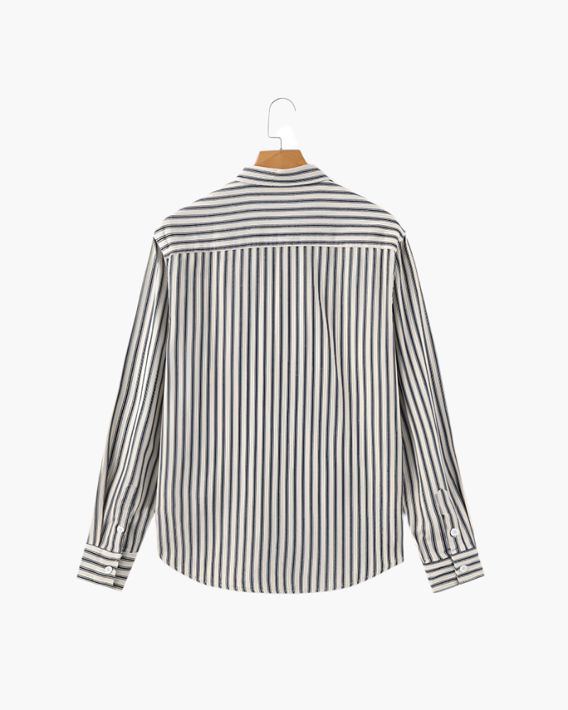 Additional view 11 of Men's Striped Shirt in an available colour — Ardovena Amalfi