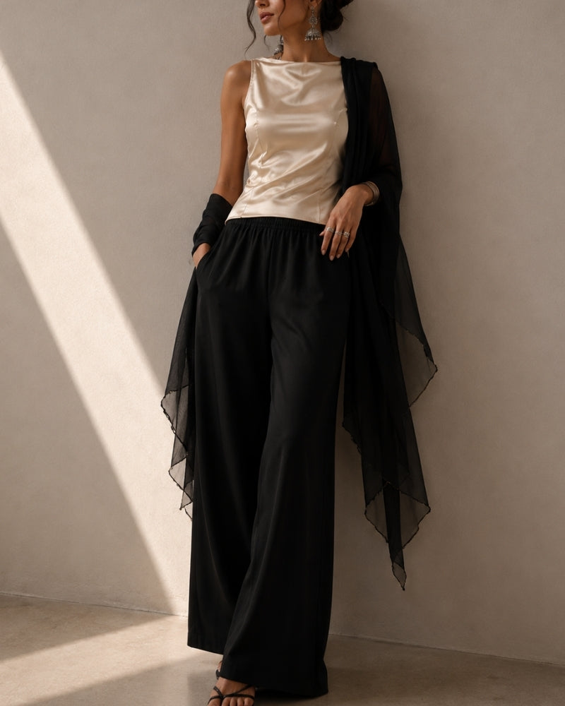 Additional view 10 of Women's Wide-Leg Trousers in an available colour — Ardovena Amalfi