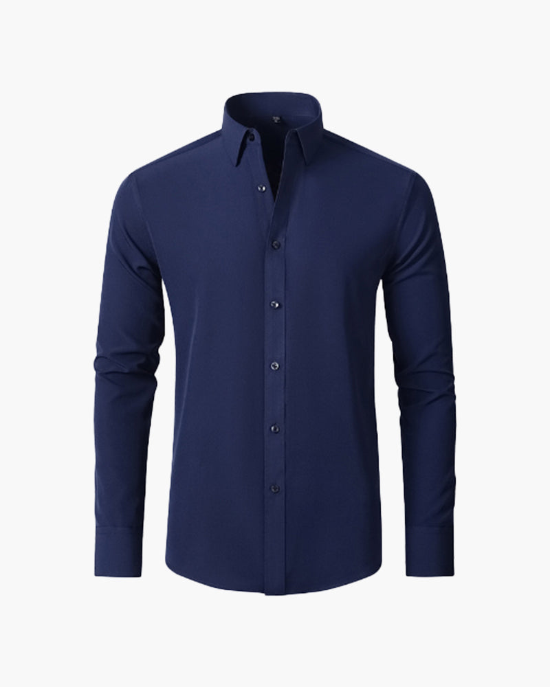 Back view of Men's Cotton Cotton Full Sleeve Shirt in an available colour — Ardovena Bari