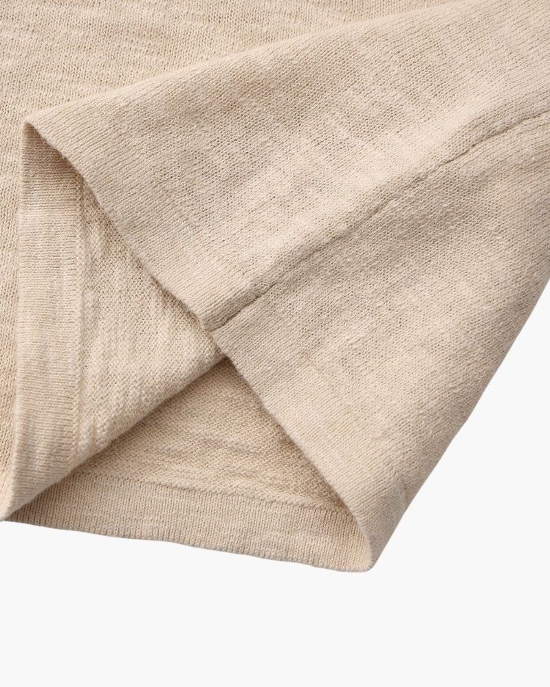 Additional view 08 of Men's Linen Cotton Crewneck in an available colour — Ardovena Bari