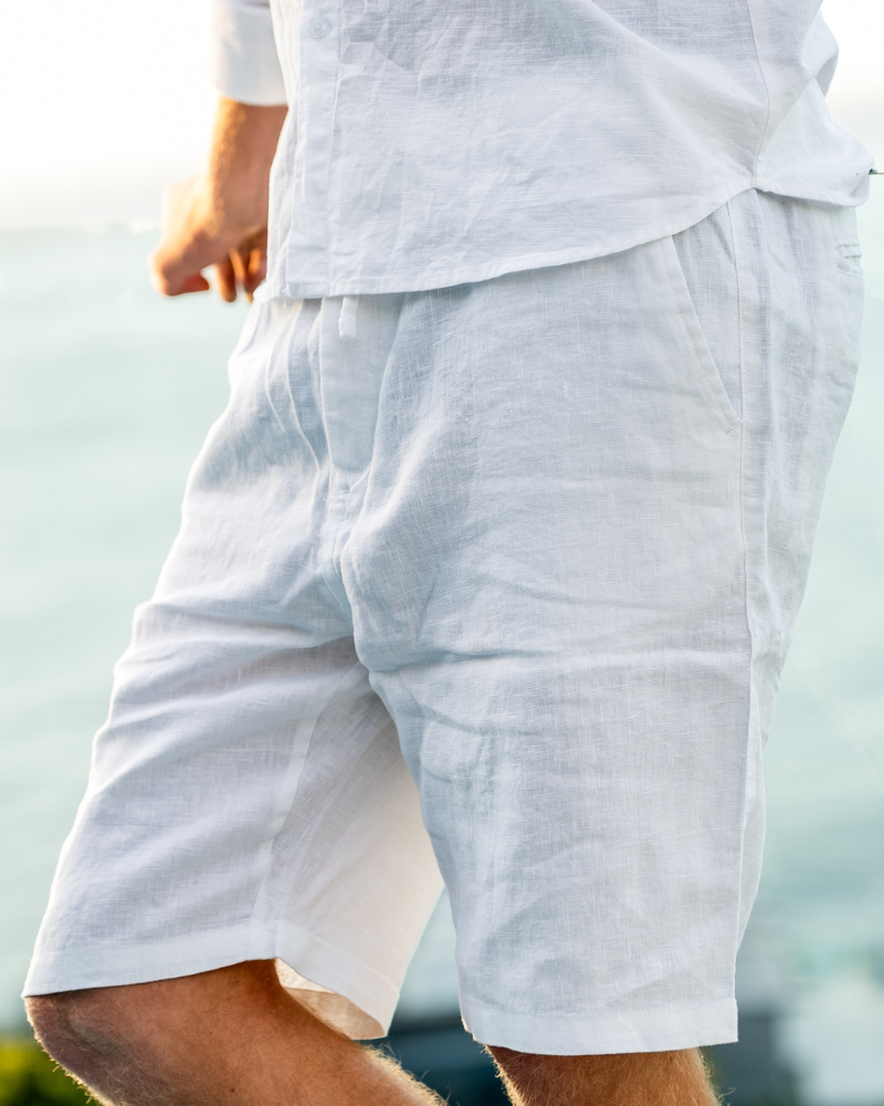 Men's Linen Linen Shorts in an available colour — Ardovena Cascais, main product view