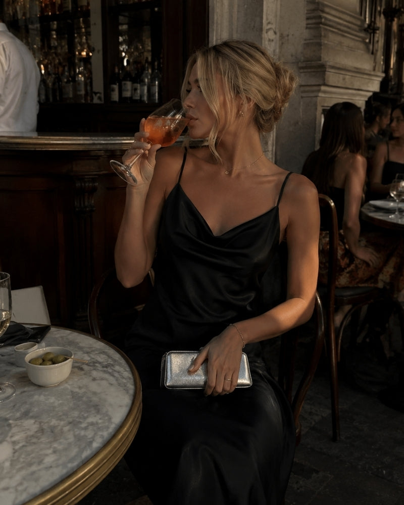Additional view 09 of Women's Satin Satin Slip Dress in an available colour — Ardovena Cascais