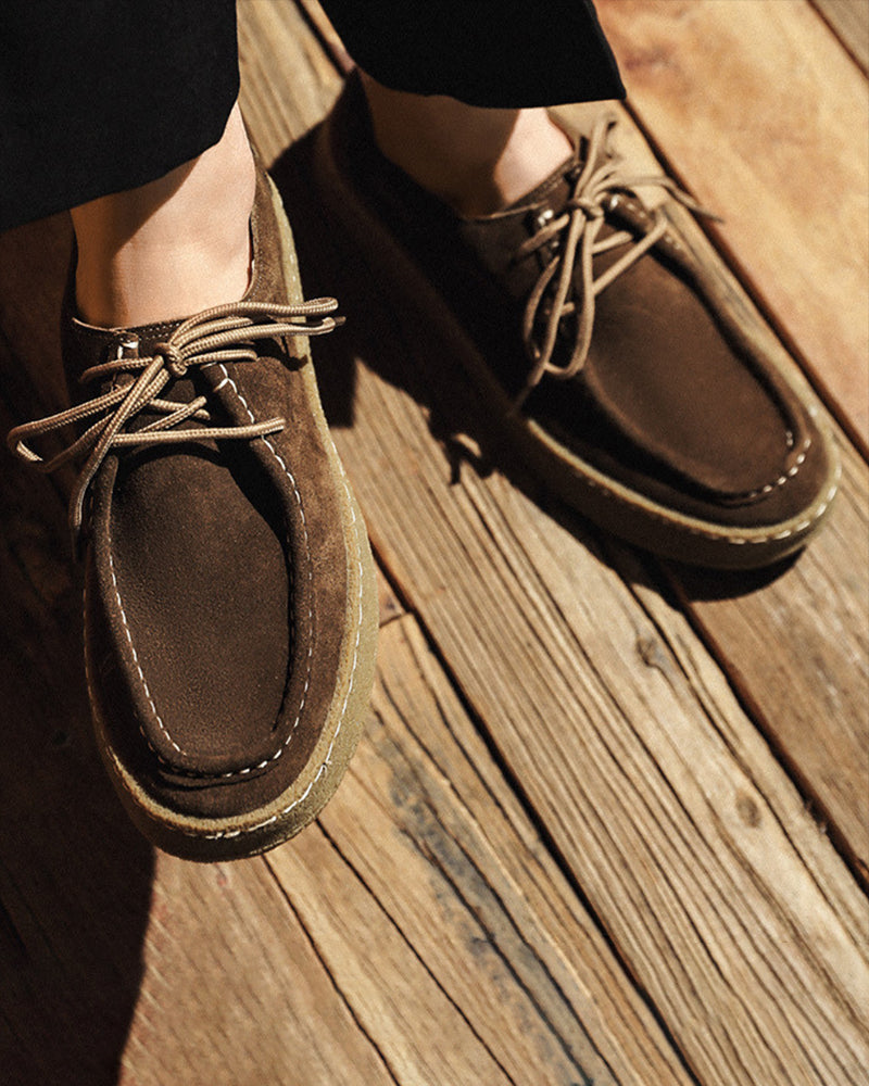 Back view of Men's Suede Suede City Shoes in an available colour — Ardovena Cascais