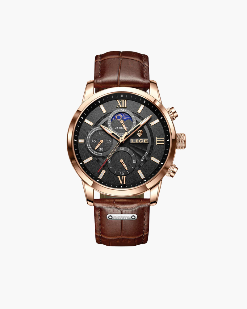Back view of Men's Watch Waterproof in an available colour — Ardovena Cascais