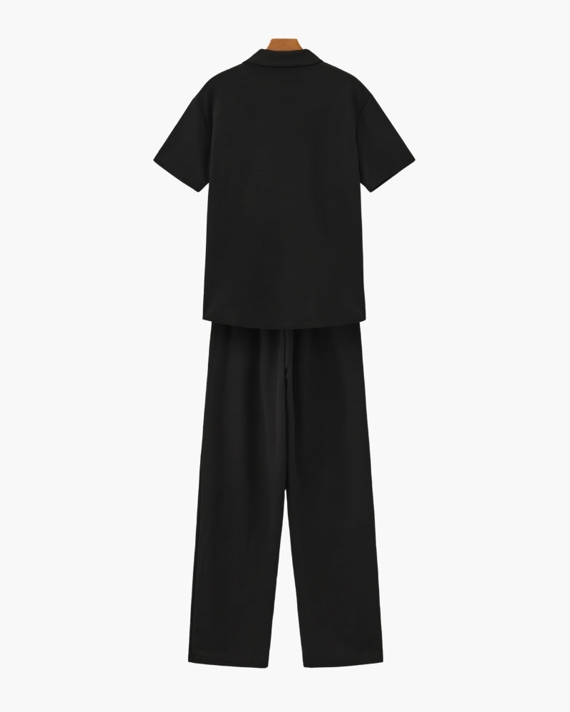 Back view of Men's Polo Trousers Set in an available colour — Ardovena Faro