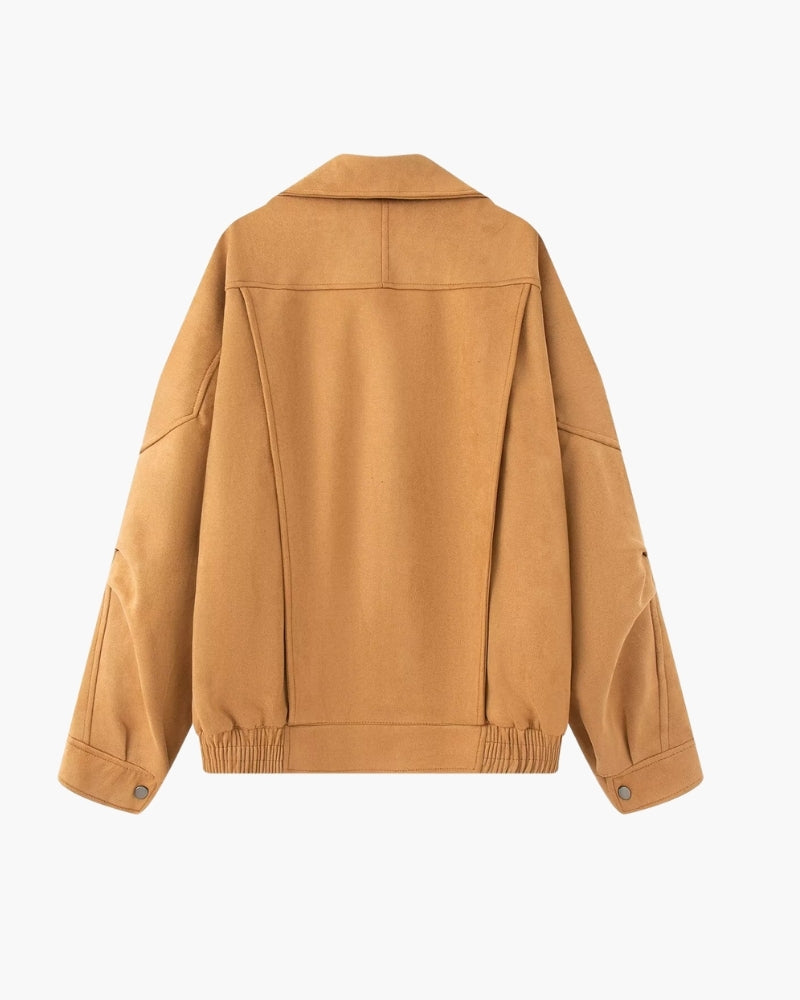 Additional view 07 of Women's Suede Suede Drape Jacket in an available colour — Ardovena Faro