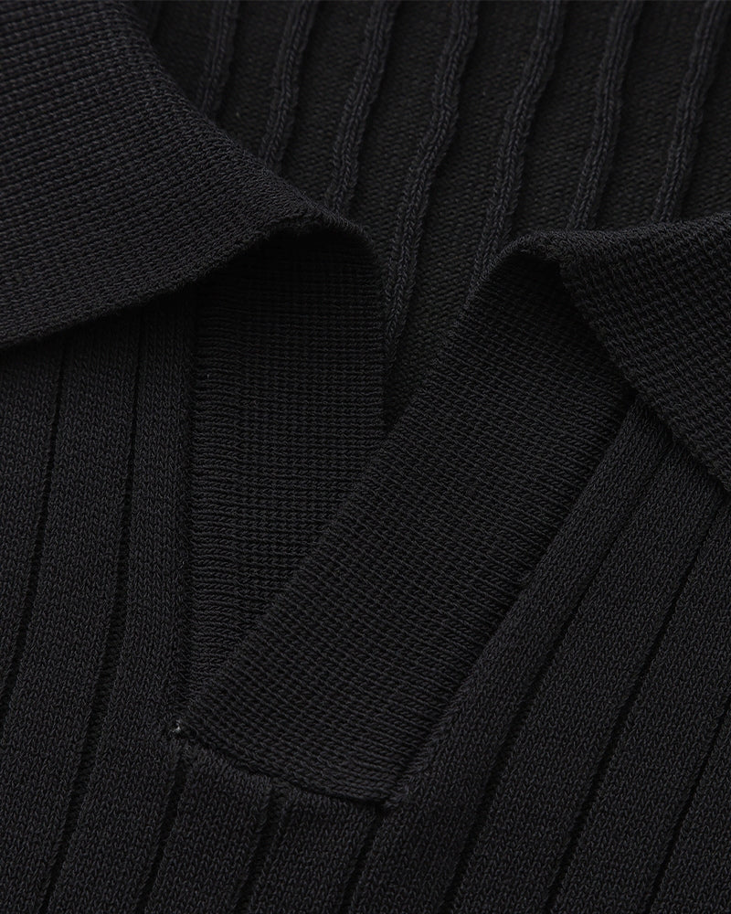 Additional view 11 of Men's Knit Knit Ribbed Polo in an available colour — Ardovena Girona