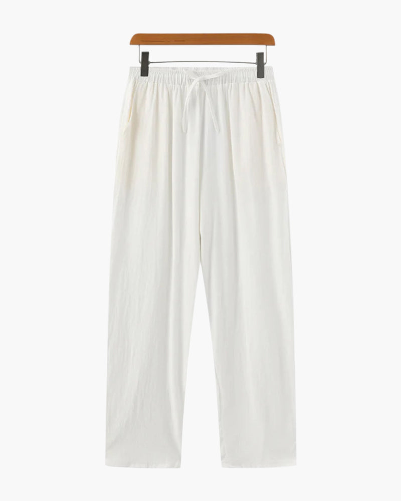 Additional view 07 of Men's Linen Linen Trousers in an available colour — Ardovena Girona