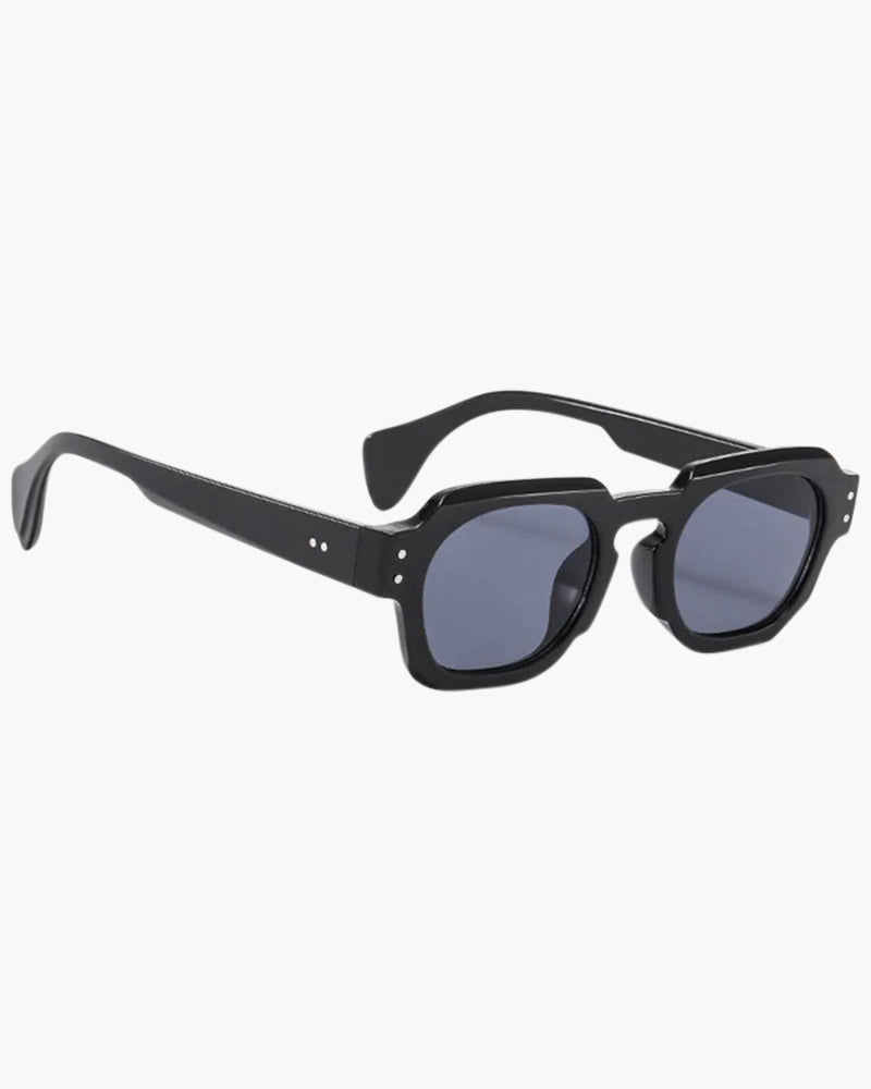 Back view of Unisex Sunglasses in Black — Ardovena Girona with documented product details