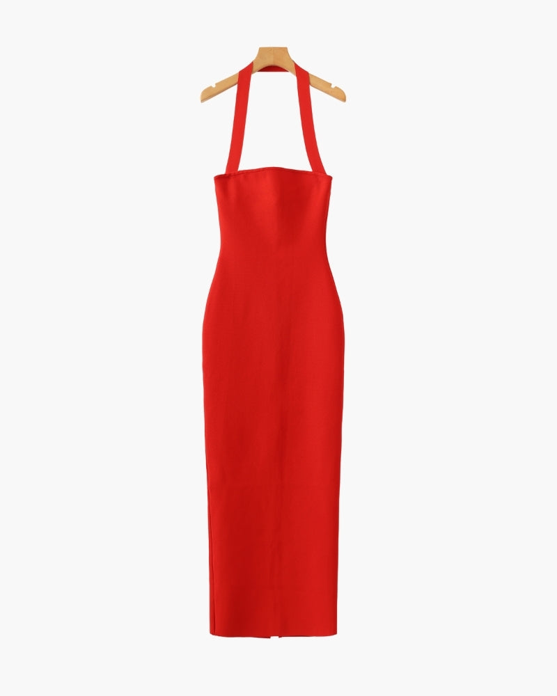 Additional view 04 of Women's Halter-Neck Maxi Dress in an available colour — Ardovena Lucca