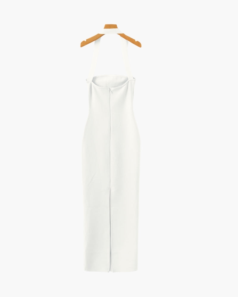 Additional view 12 of Women's Halter-Neck Maxi Dress in an available colour — Ardovena Lucca