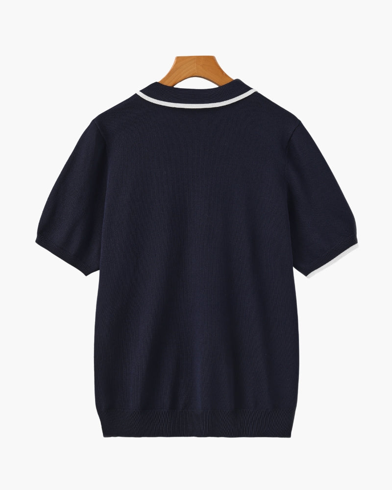 Additional view 04 of Men's Knit Knit Polo in an available colour — Ardovena Menorca