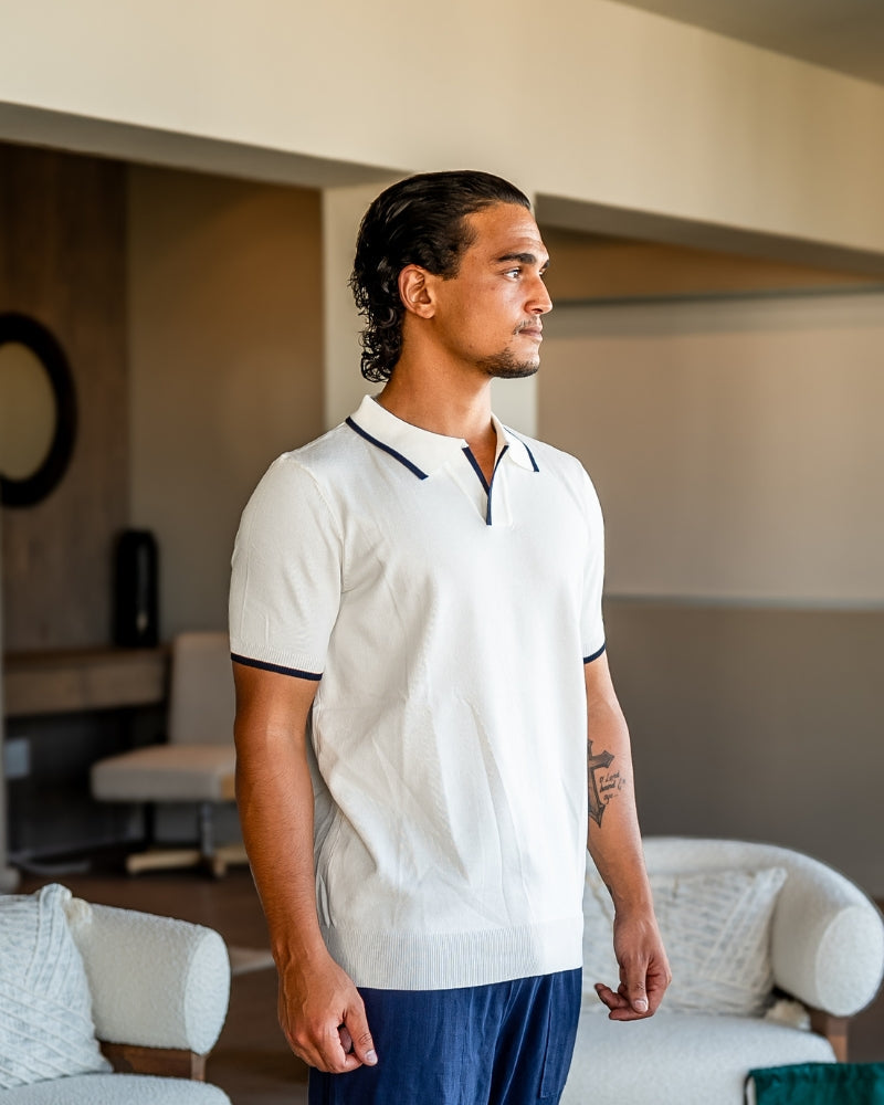 Additional view 06 of Men's Knit Knit Polo in an available colour — Ardovena Menorca