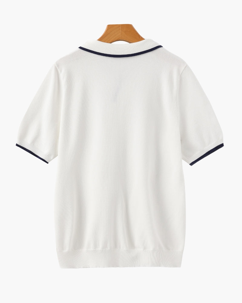 Additional view 07 of Men's Knit Knit Polo in an available colour — Ardovena Menorca