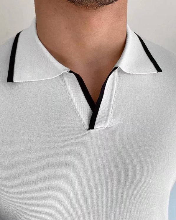 Additional view 09 of Men's Knit Knit Polo in an available colour — Ardovena Menorca