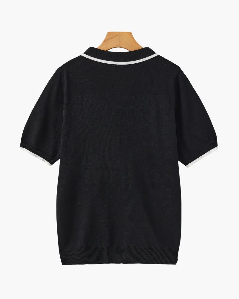Additional view 15 of Men's Knit Knit Polo in an available colour — Ardovena Menorca