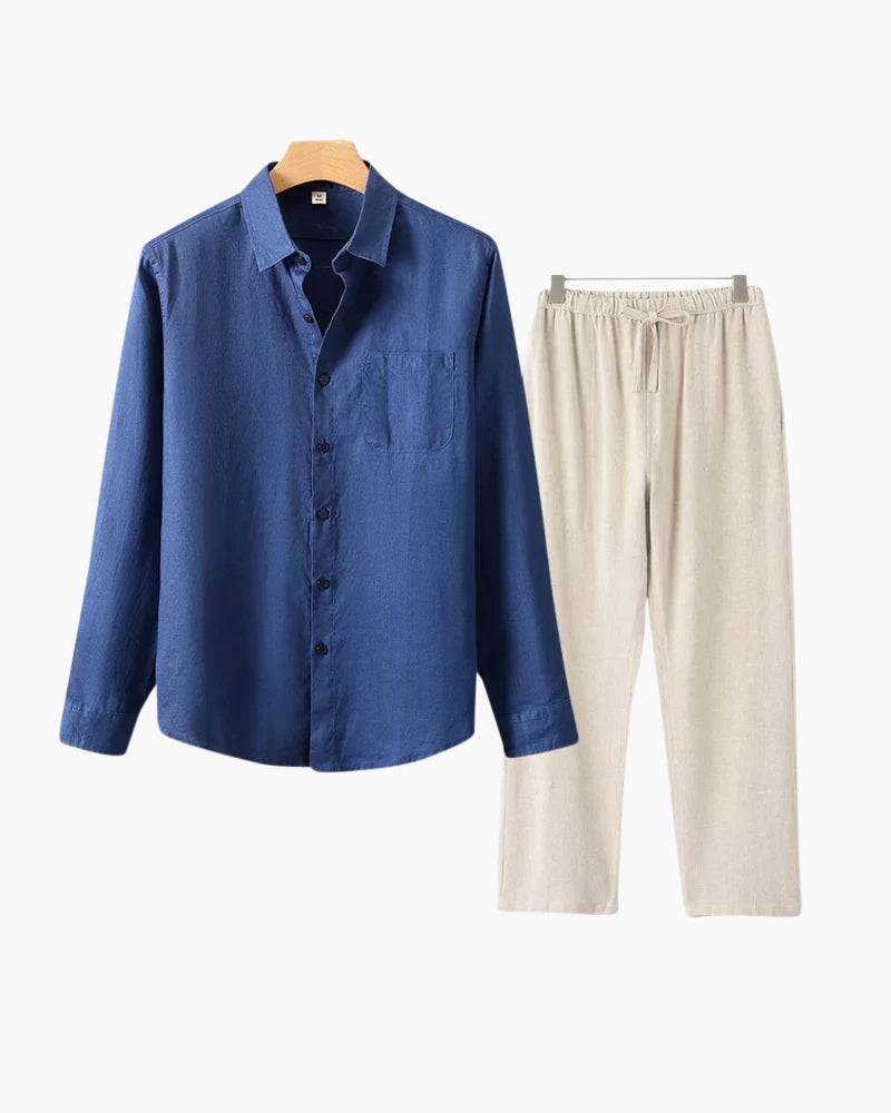 Additional view 11 of Men's Linen Linen Set in the colour shown — Ardovena Menorca