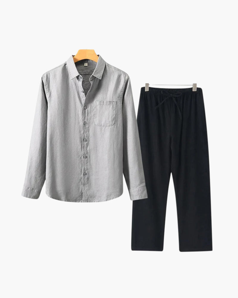 Additional view 16 of Men's Linen Linen Set in the colour shown — Ardovena Menorca