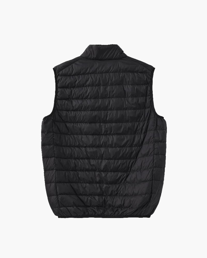 Back view of Men's Puffer Gilet in an available colour — Ardovena Menorca