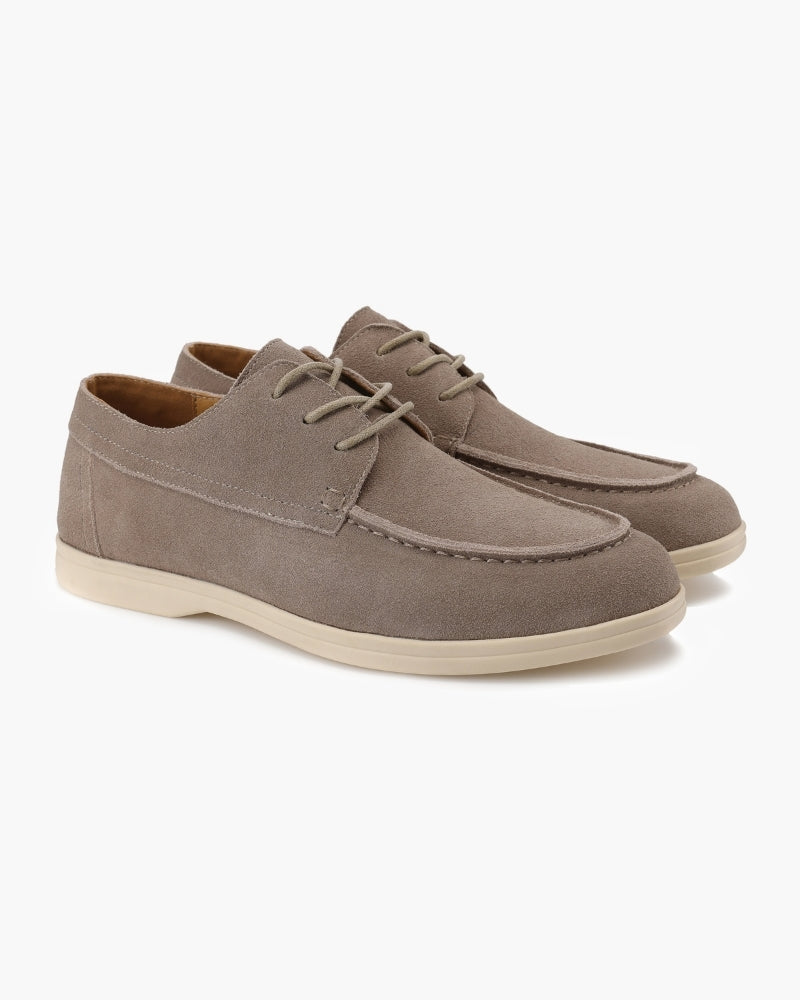Back view of Men's Suede Suede Lace Shoes in an available colour — Ardovena Menorca