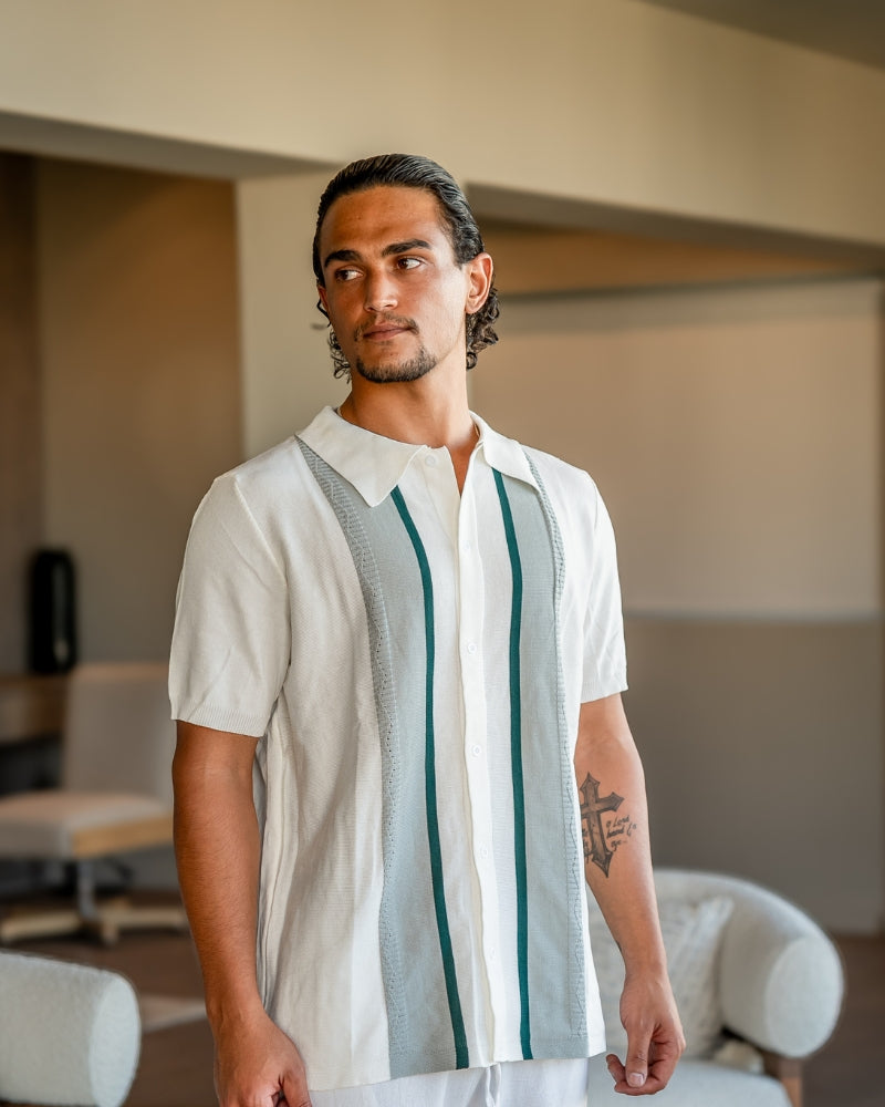 Men's Knit Polo Knit in the colour shown — Ardovena Otranto, main product view