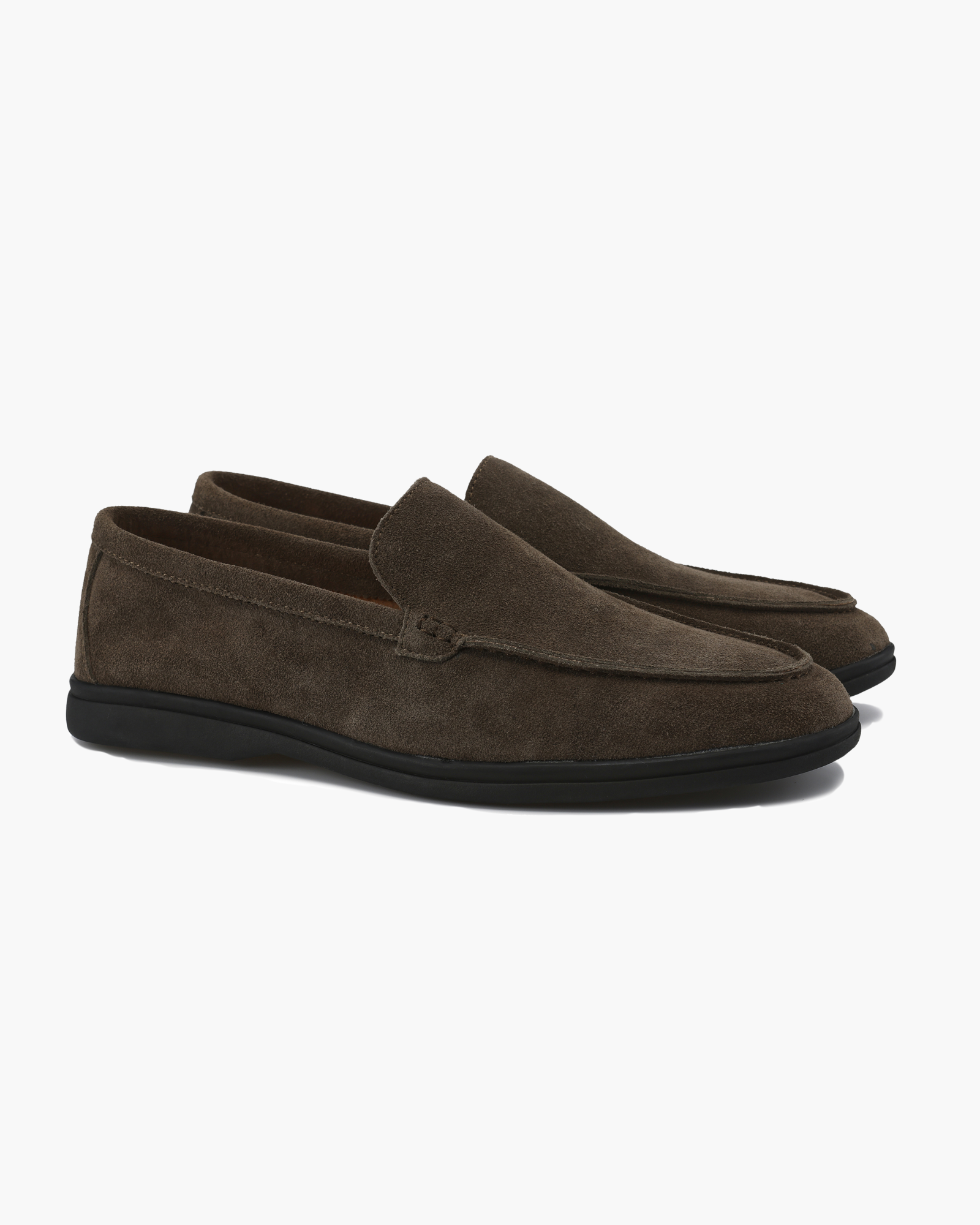 Back view of Men's Suede Suede Loafers in an available colour — Ardovena Otranto