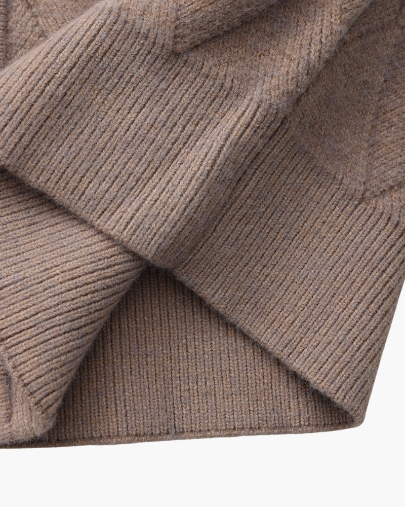 Additional view 08 of Men's Knit Diamond Knit Cardigan in an available colour — Ardovena Positano