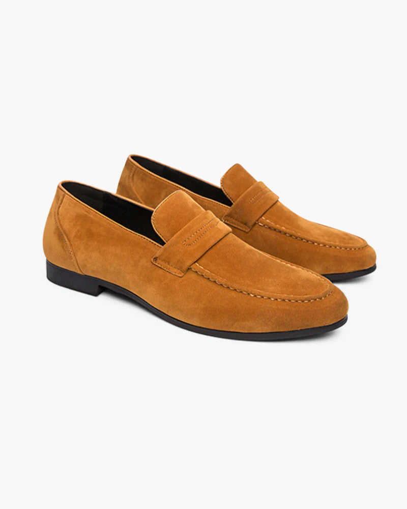 Additional view 06 of Men's Suede Suede Penny Loafers in an available colour — Ardovena Positano