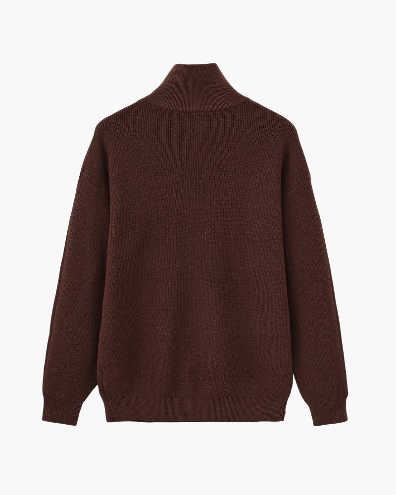 Additional view 12 of Men's Knit Half-zip Knit Pullover in an available colour — Ardovena Ravenna