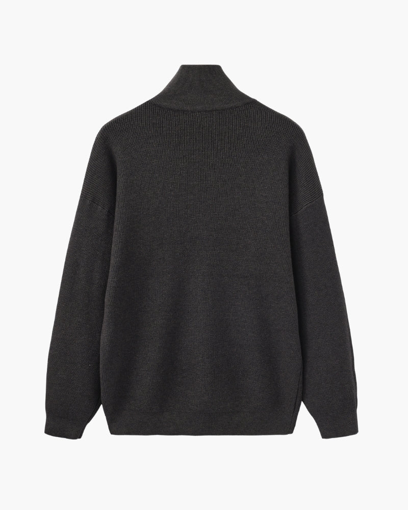 Additional view 19 of Men's Knit Half-zip Knit Pullover in an available colour — Ardovena Ravenna