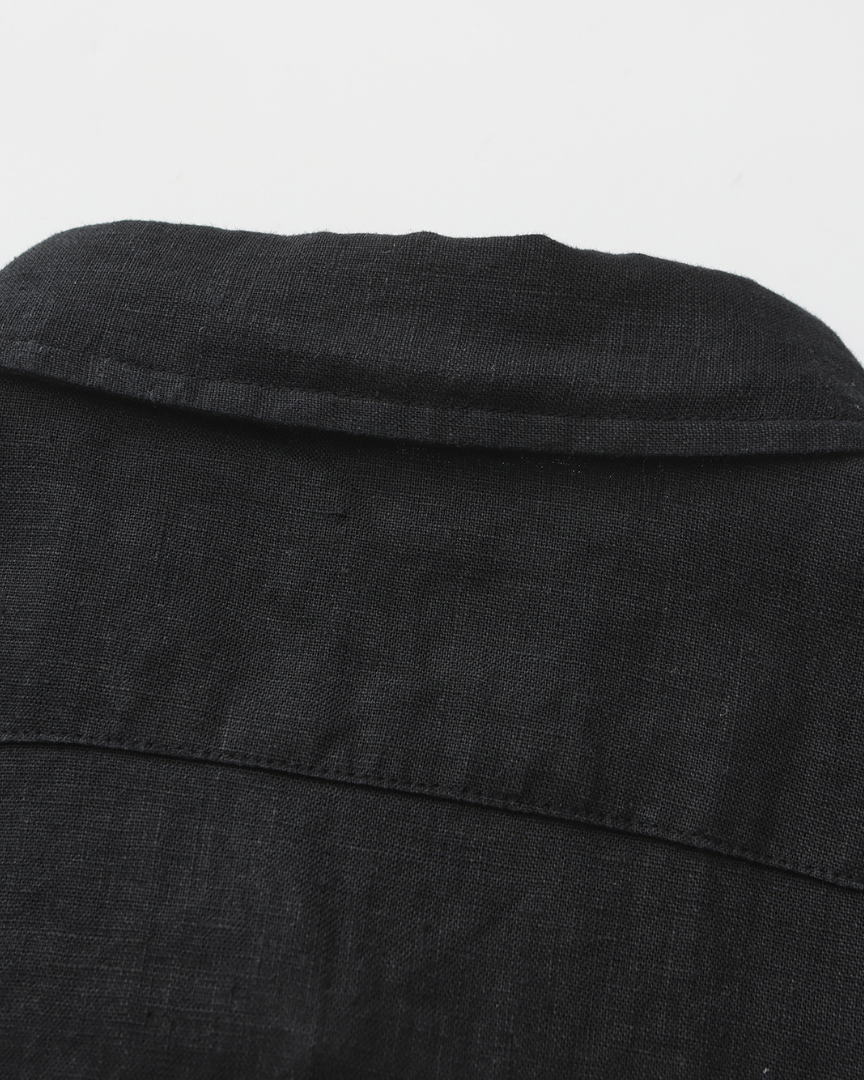 Close-up of material and construction details on unisex Outfit Night — Ardovena Ravenna