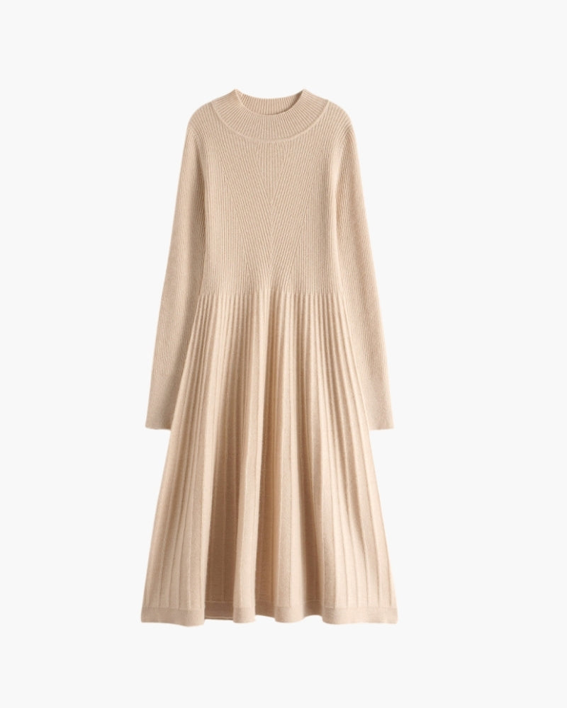 Additional view 06 of Women's Knit Cashmere Flare Dress in an available colour — Ardovena Sintra
