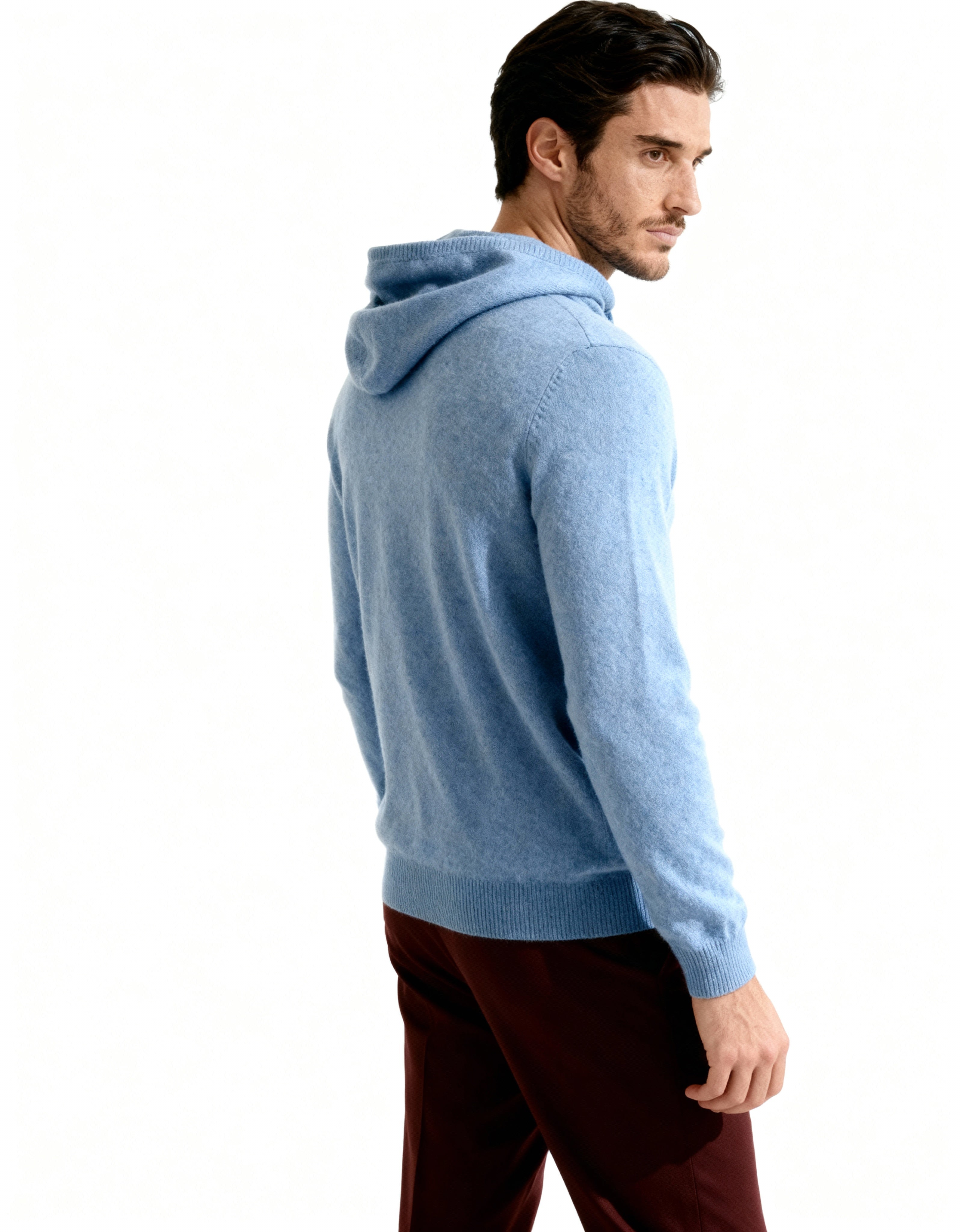 Additional view 18 of Men's Knit Cashmere Hoodie in an available colour — Ardovena Sintra