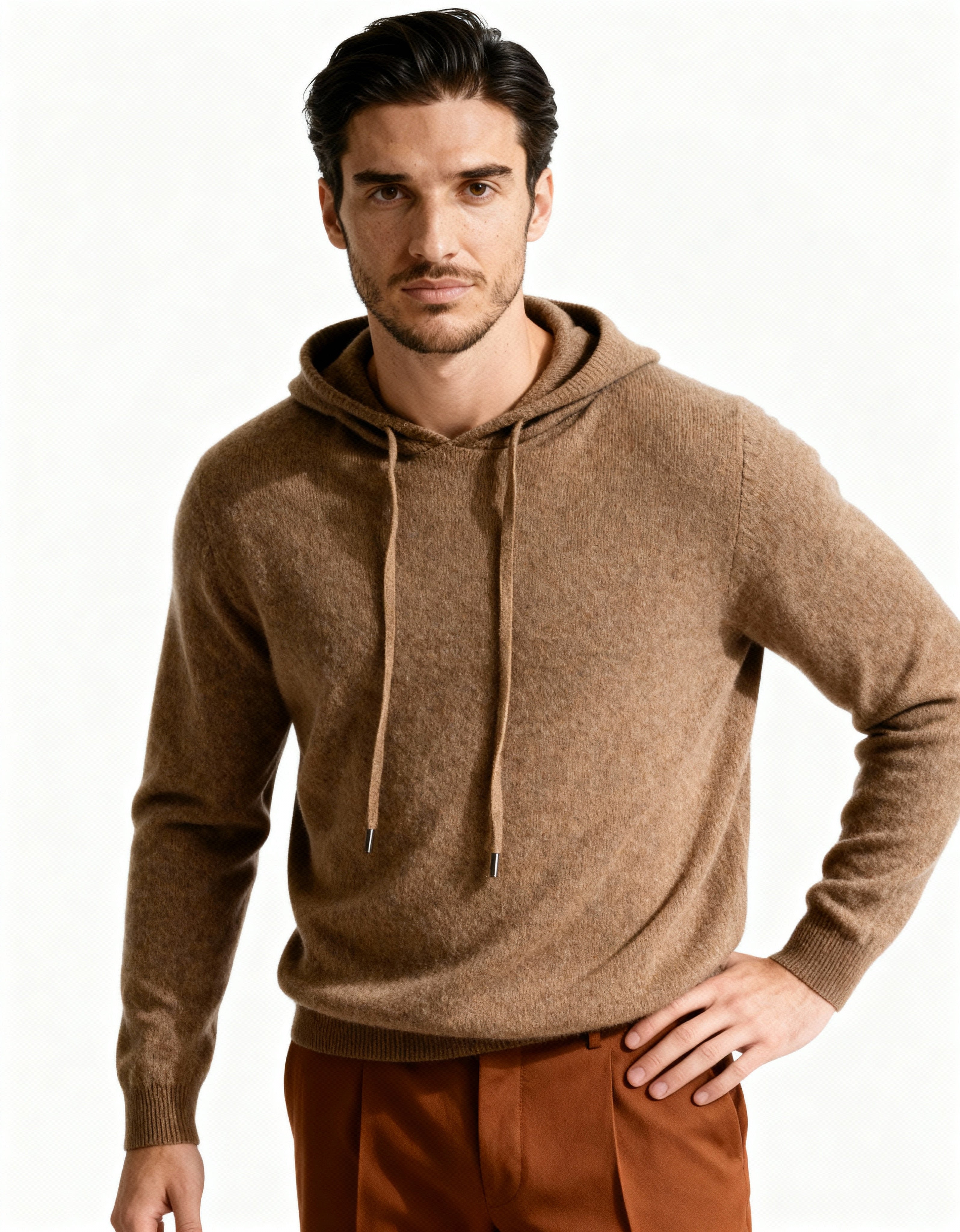 Additional view 20 of Men's Knit Cashmere Hoodie in an available colour — Ardovena Sintra