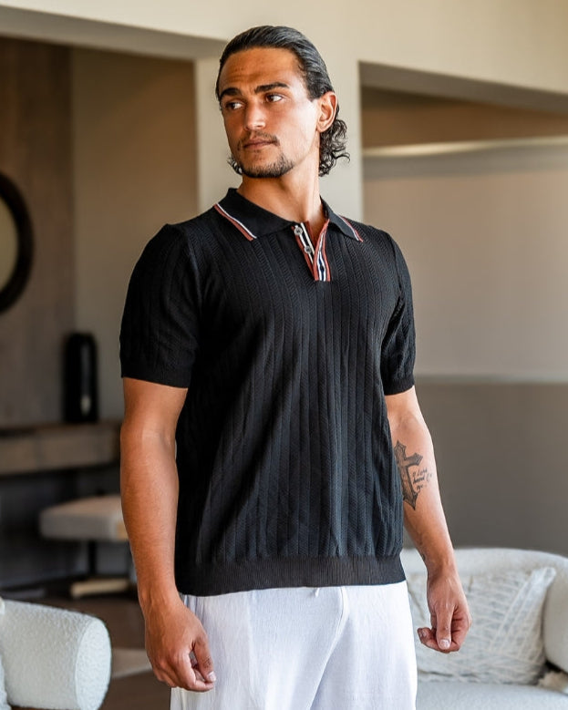 Additional view 05 of Men's Knit Knit Polo in an available colour — Ardovena Sintra