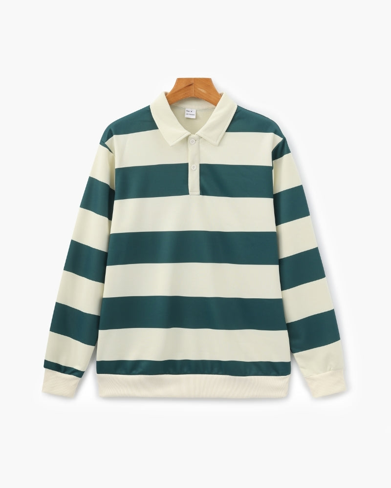 Additional view 13 of Men's Striped Rugby Polo in an available colour — Ardovena Sintra