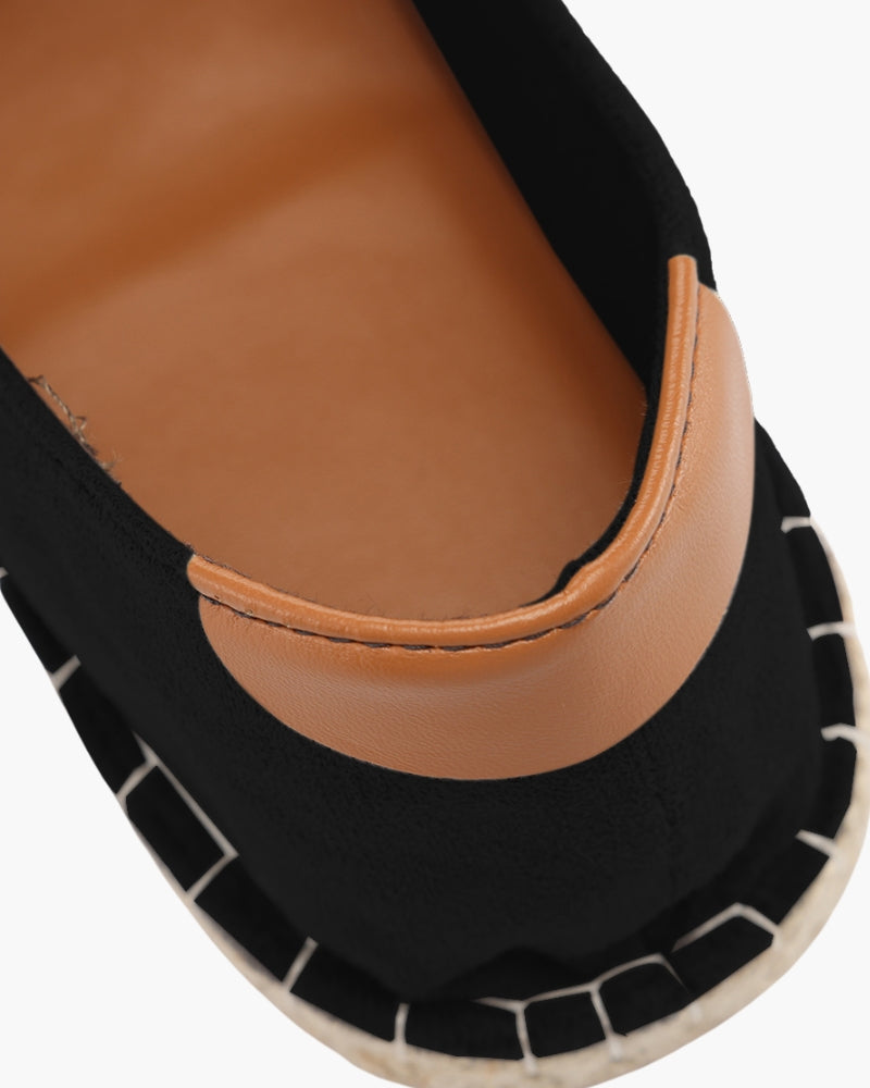 Close-up of material and construction details on men's Knit Espadrilles — Ardovena Split
