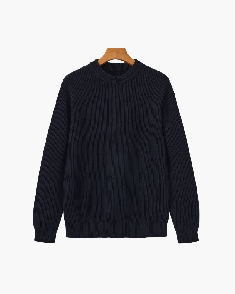 Men's Knit Rib-Knit Crewneck in an available colour — Ardovena Split, main product view