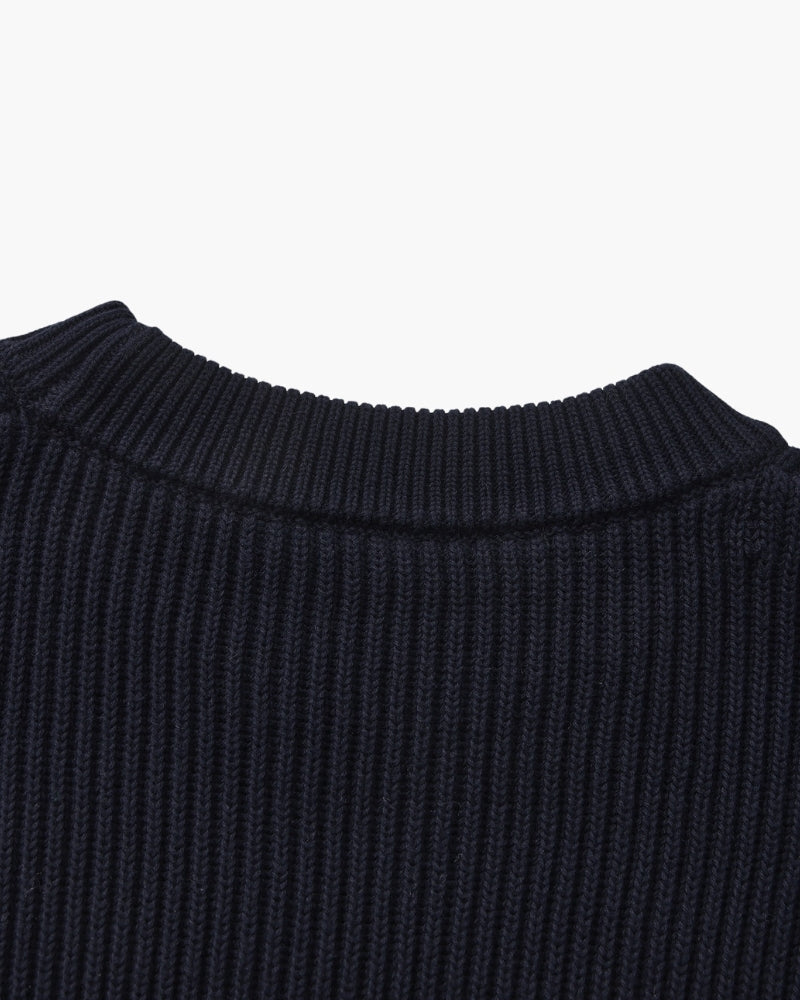 Additional view 04 of Men's Knit Rib-Knit Crewneck in an available colour — Ardovena Split