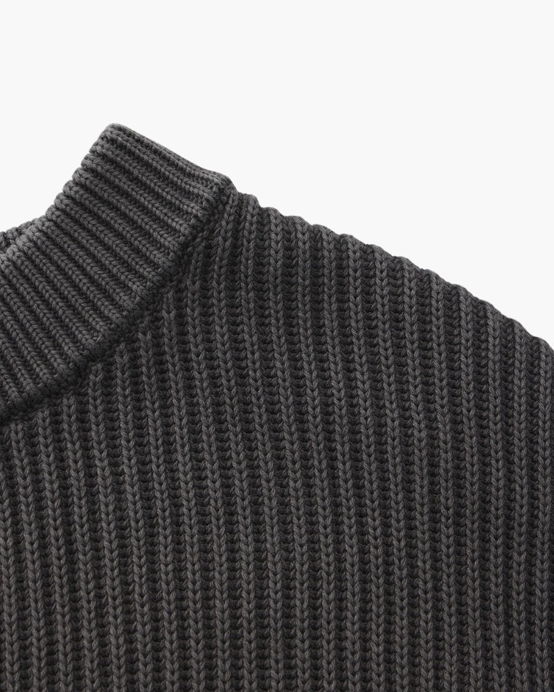 Additional view 11 of Men's Knit Rib-Knit Crewneck in an available colour — Ardovena Split