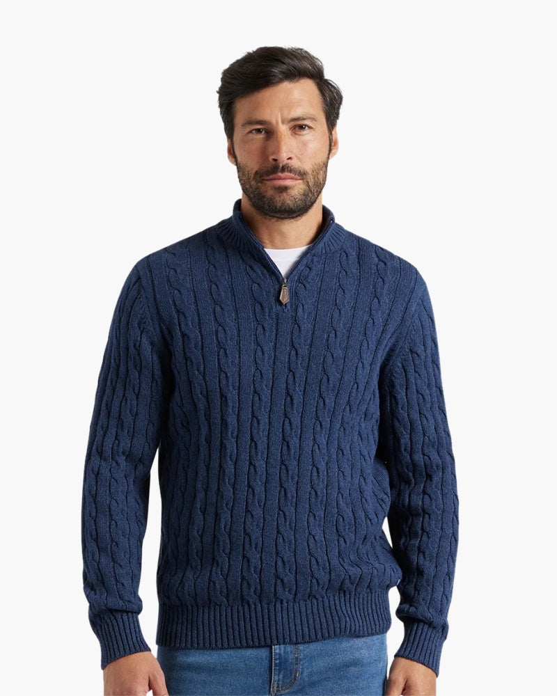 Close-up of material and construction details on men's Winter Set — Ardovena Split