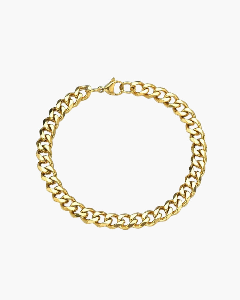 Close-up of material and construction details on men's Chained Bracelet — Ardovena Amalfi