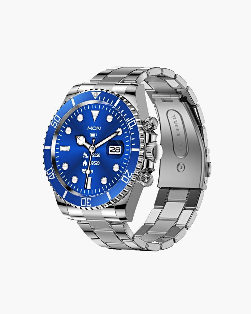 Back view of Men's Diver Steel Watch in an available colour — Ardovena Amalfi