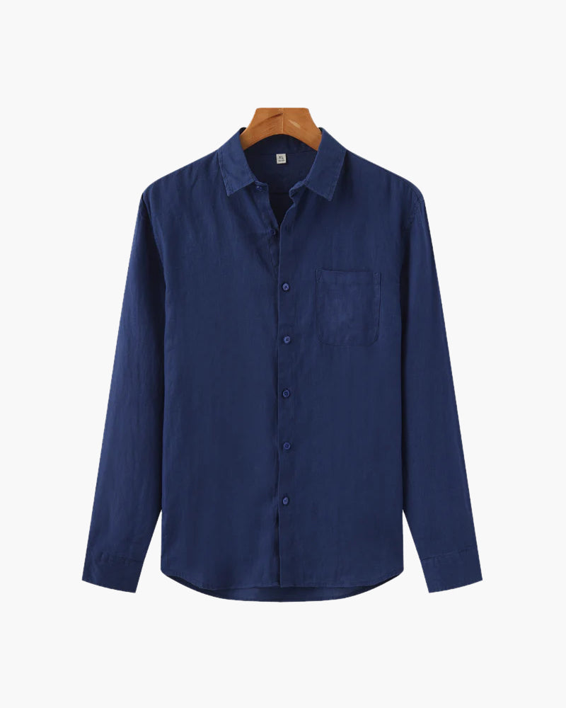 Additional view 11 of Men's Linen Linen Shirt in an available colour — Ardovena Amalfi