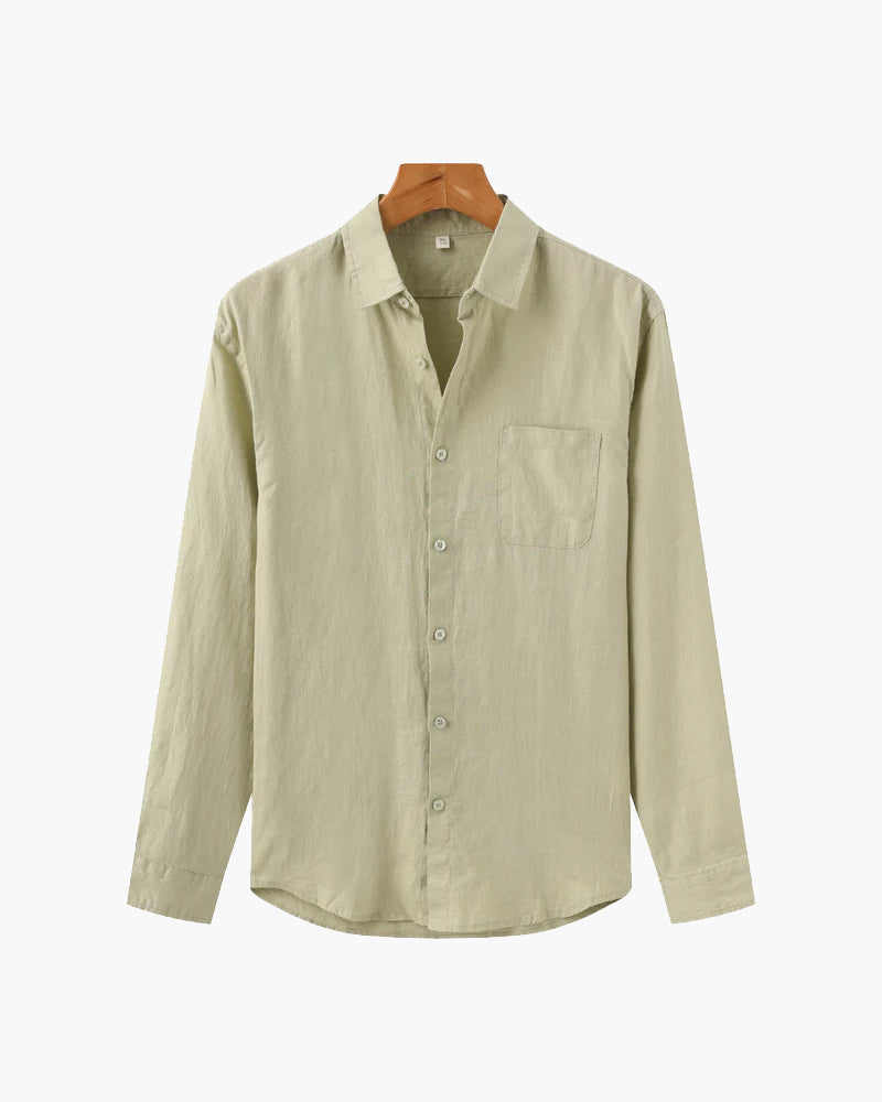 Additional view 14 of Men's Linen Linen Shirt in an available colour — Ardovena Amalfi