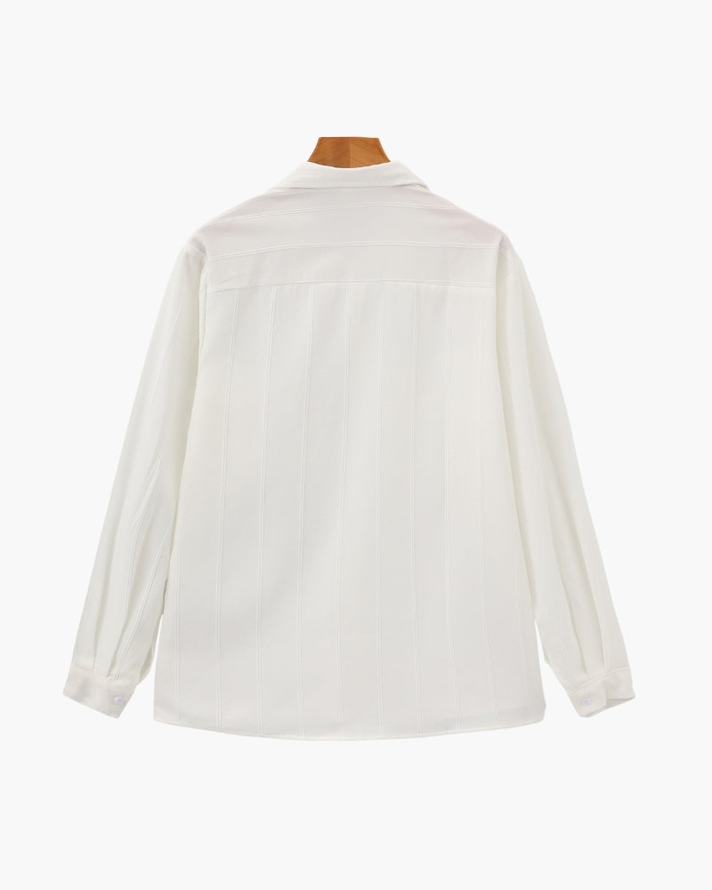 Additional view 04 of Men's Ribbed Shirt in an available colour — Ardovena Amalfi
