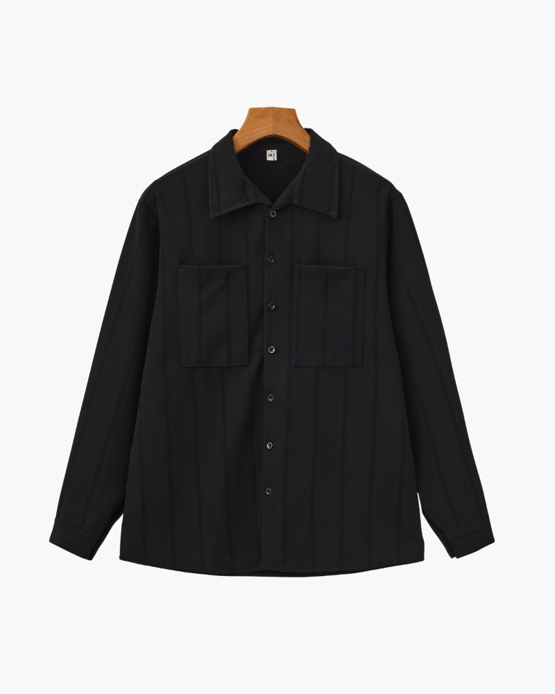 Additional view 13 of Men's Ribbed Shirt in an available colour — Ardovena Amalfi